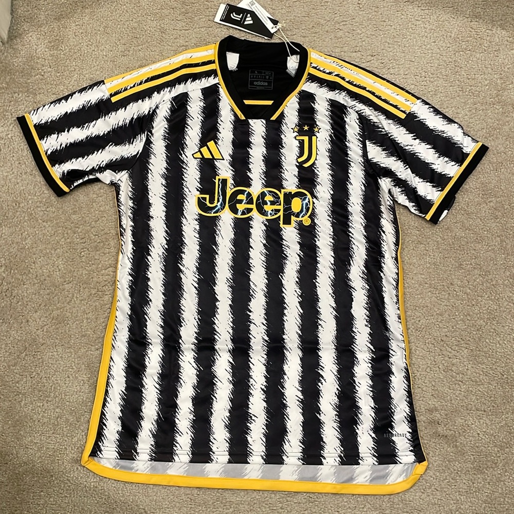 Juventus adidas 2023/24 Home Jersey - Black men size L NWT